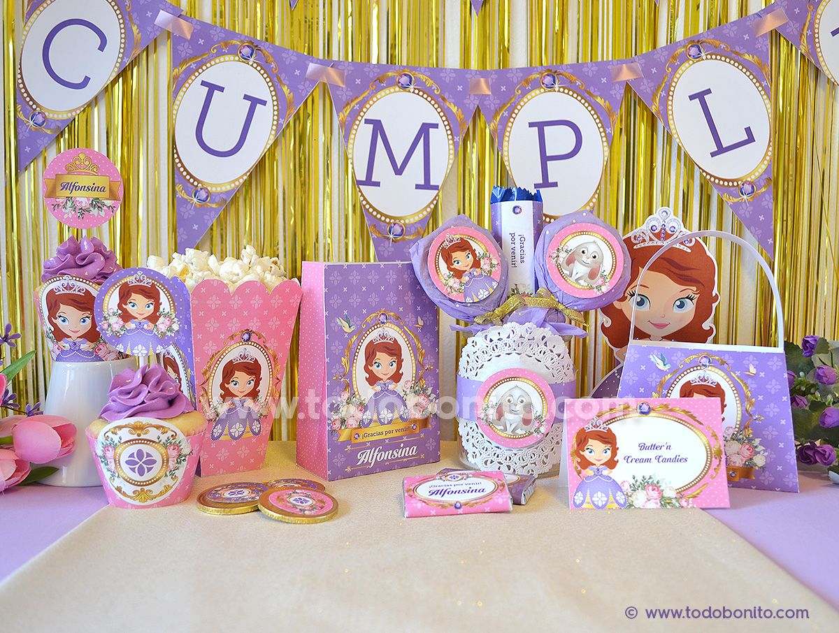 Kit imprimible Princesita Sofía Princesita sofía Kit imprimible Princesita Sofía Princesita sofía