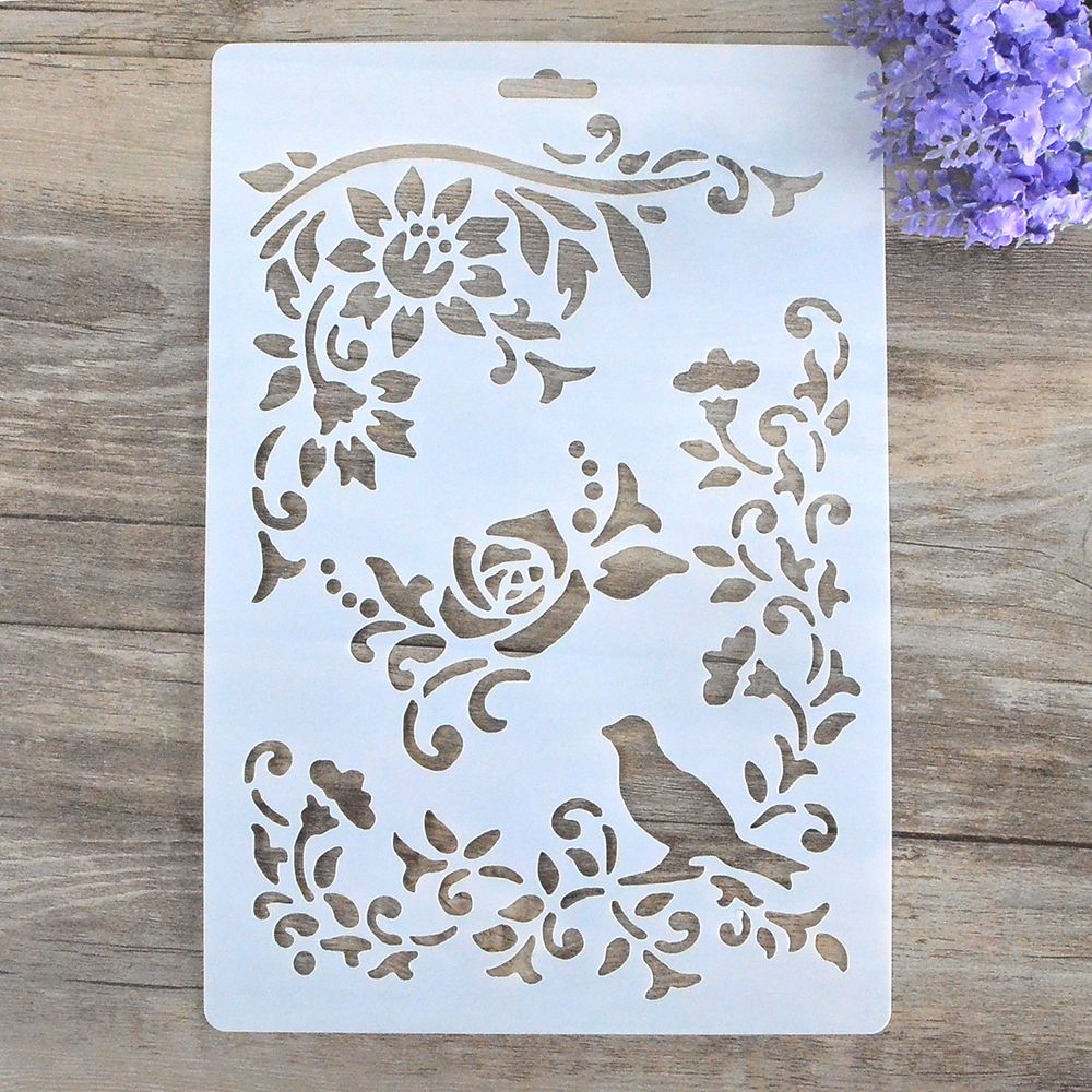 DIY Craft Angel Layering Stencils For Walls Painting Scrapbooking Stamps Album