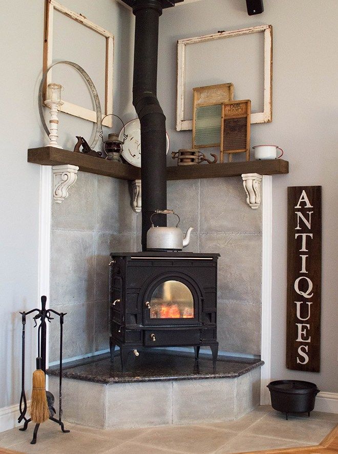 Corner Fireplace Mantel Makeover Wood Burning Stove Corner Corner Wood Stove Freestanding Fireplace
