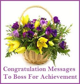 congratulation messages boss for