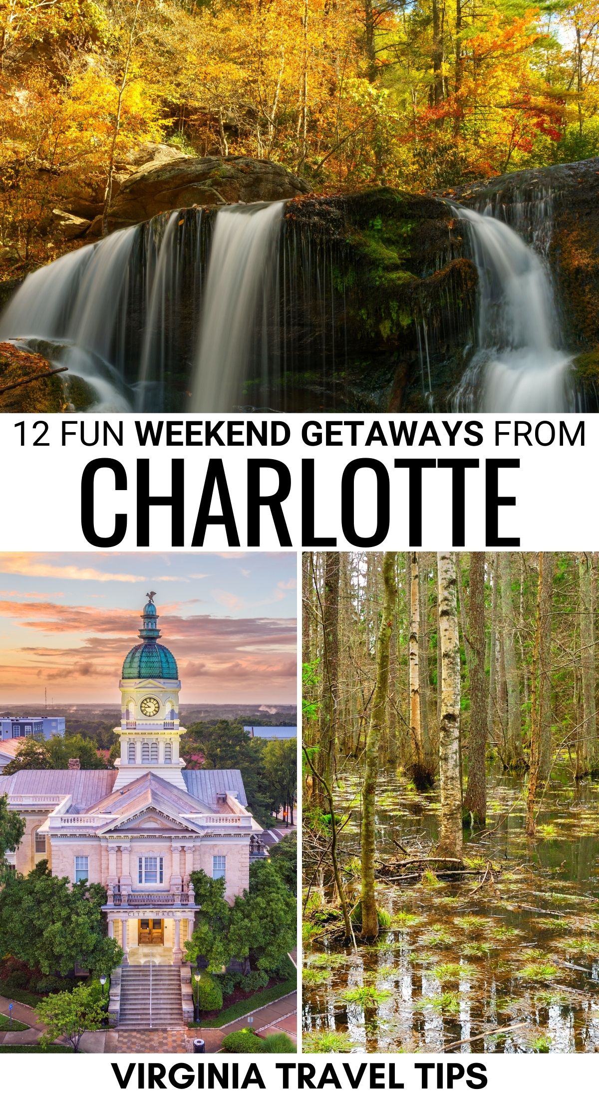 12 Weekend Trips from Charlotte, NC (+ Map!) | Best weekend getaways