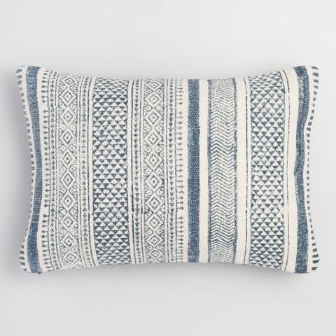 Twilight Hues And Shades Of Stonewashed Gray Mingle In A Striped Patchwork Pattern Giving Our Chic Lumbar Pillow An Ai Diy Throw Pillows Throw Pillows Pillows