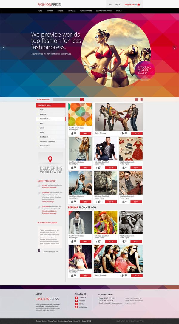 psd website templates free high quality designs