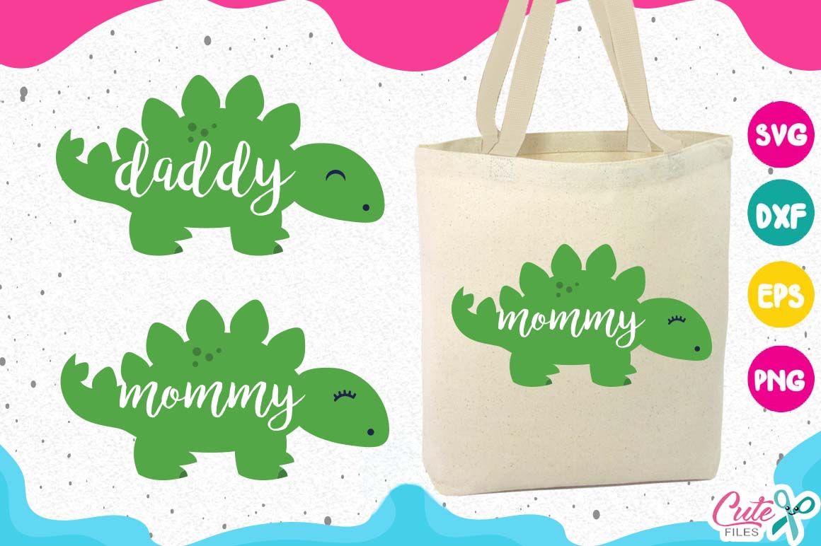 Download Dinosaur Family Svg, Papa Dinosaur, Baby Dinosaur (Graphic ...