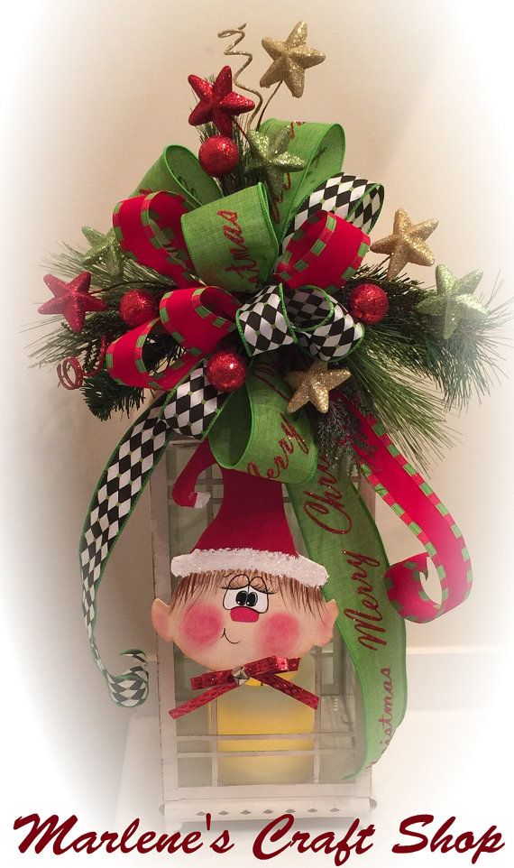 christmas elf swag elf decoration elf tree topper whimsical elf christmas elf swagelf decorationelf tree by marlenescraftshop