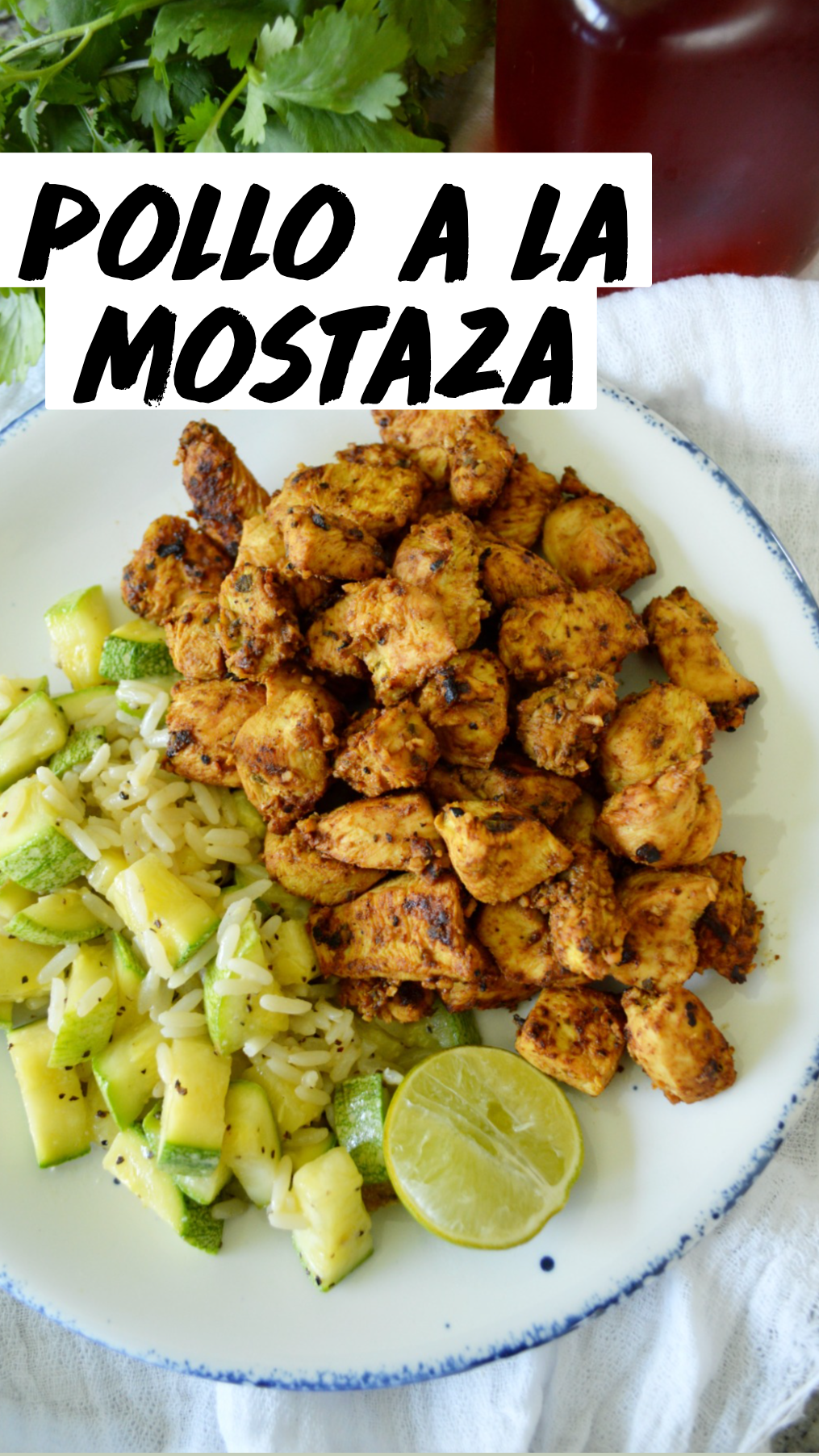 Pollo a la mostaza Pollo a la mostaza