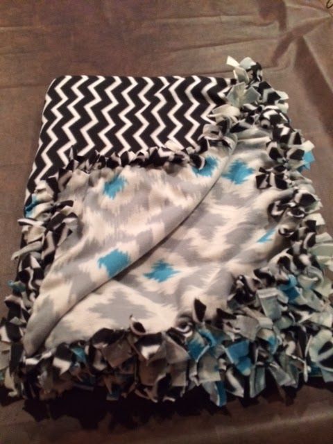 How To Make A Tie Blanket Made One Of These Before Baby Shower How To Make A Tie Blanket Made One Of These Before Baby Shower Med Size And It Took Rox 1 Hr 45 Min Love This