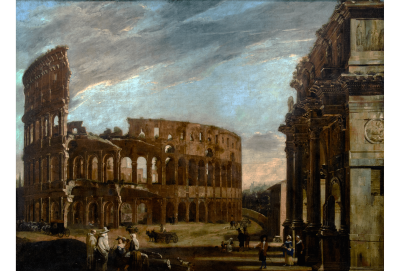 viviano codazzi coliseo constantino siglo constantine souvenirs michelangelo pintor colosseum