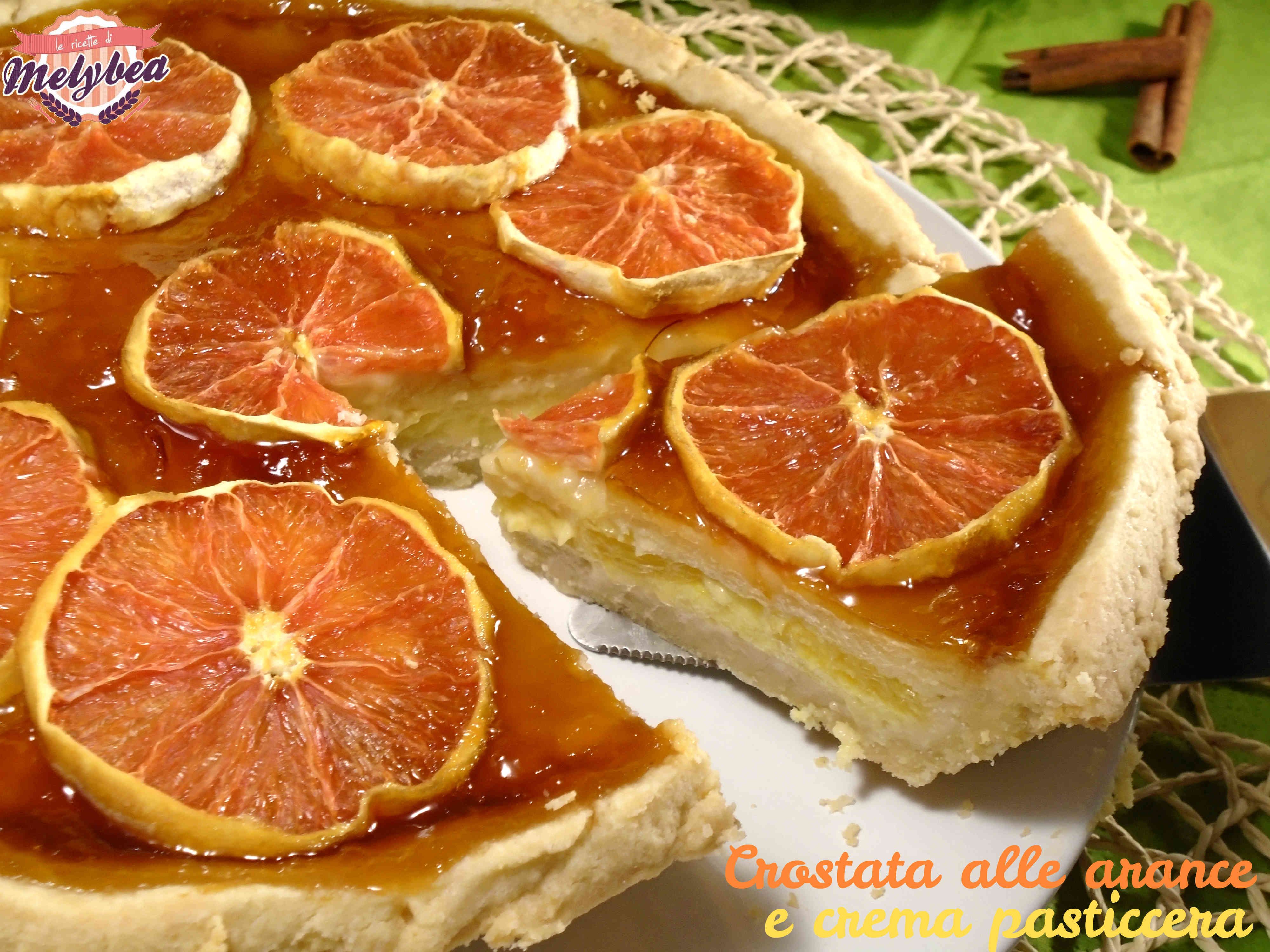 Crostata alle arance e crema pasticcera | Ricette ...