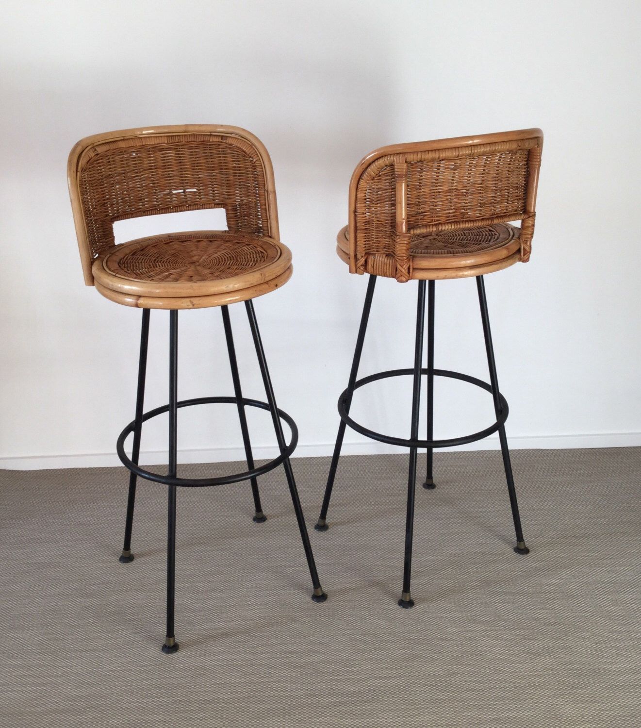 Set von 2 mid century 50er 60er jahre barhocker/seng of chicago ... Lav sengeramme metall