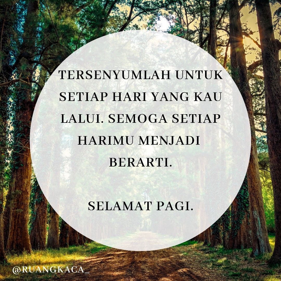 Selamat pagi | Selamat pagi, Selamat, Senyum