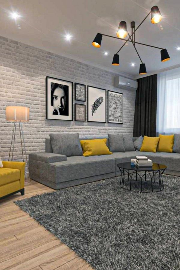 Grey Walls Living Room, Cottage Living Rooms, Living Room Color Schemes, Living Room Decor Modern, Living Room Style, Living Room Decor Apartment, New Living Room, Gray Walls, Cozy Living