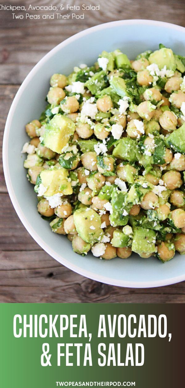 Chickpea, Avocado, Feta Salad