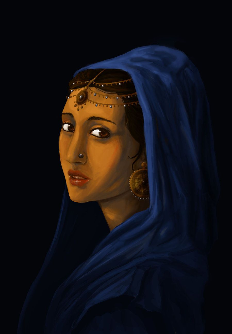 Das Mädchen mit dem Perlenohrring Acrylglasbild Pixelart Vermeer