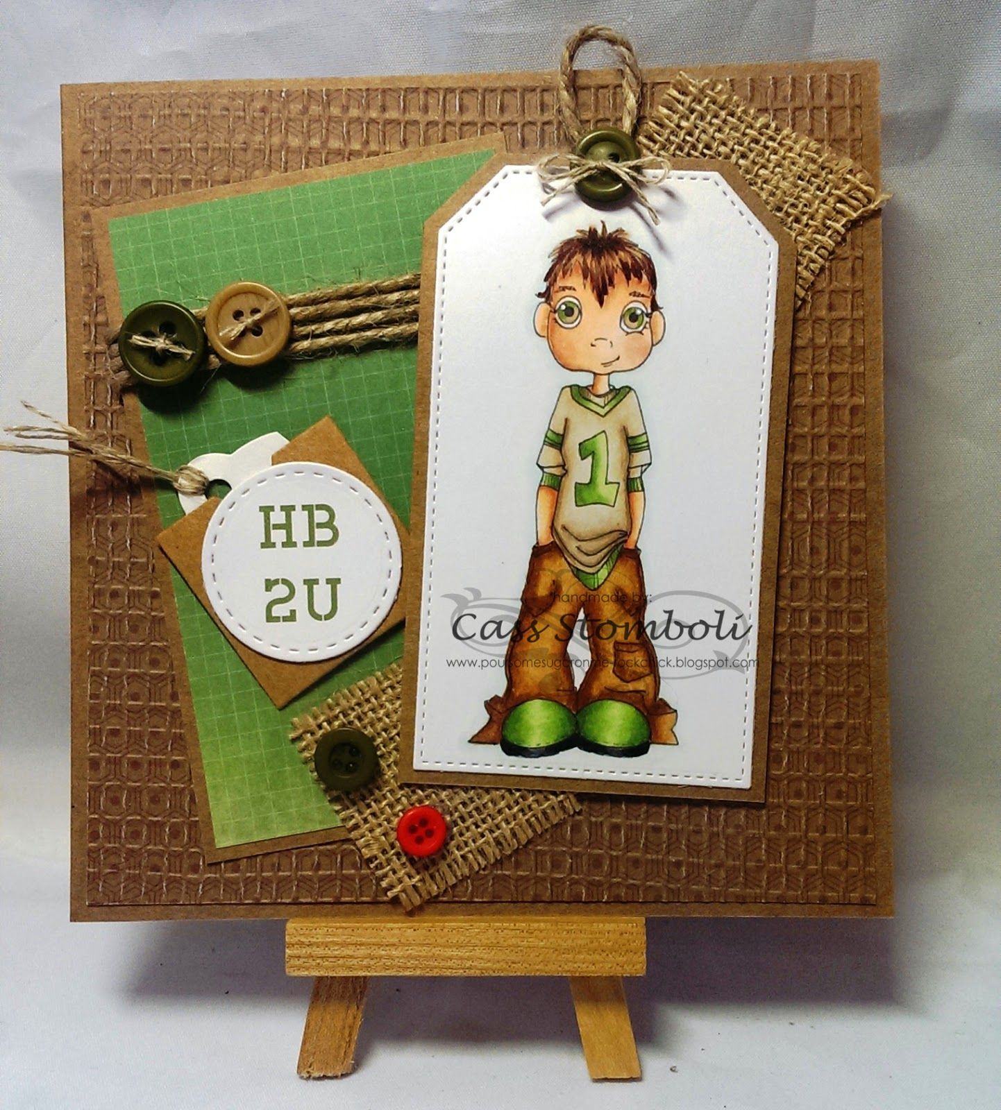 Pour Some Sugar On Me Blog Sugar Bowl DT Card Simply Sassy No.1 Fan