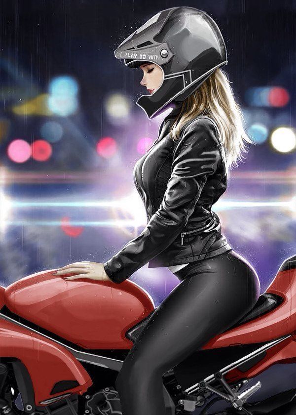 Pin By Mas Ovie On My Album Anime Art Girl Motorcycle Girl Digital