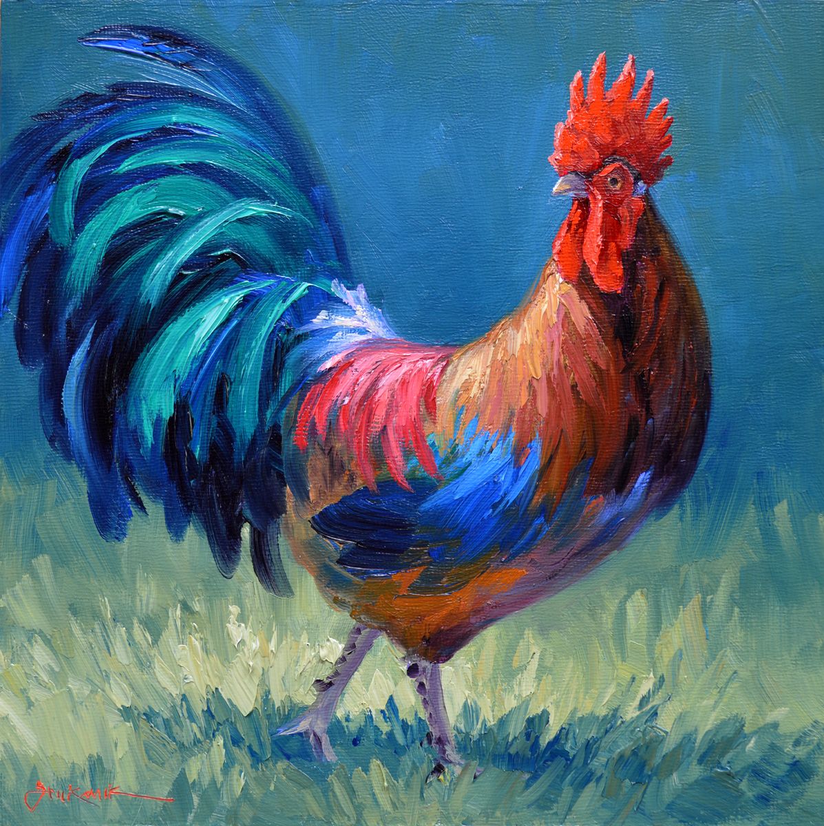 Oil painting workshop Chickens 2 Oil painting workshop Chickens 21