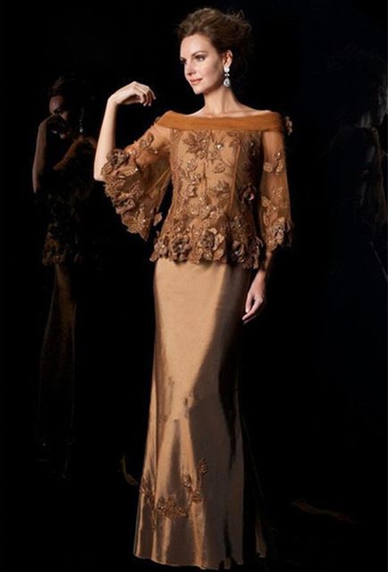 2015 New Arrival Lace AppliquesTaffeta Mother of The Bride Dresses With Jacket Vestido De Formatura China Shop Online Mother Of The Bride Dresses Long, Mothers Dresses, Mother Bride, Beautiful Dresses, Dress Up Shoes, Elegant Dresses, Formal Dresses, Lounge Dresses, Mermaid Bridal Gowns