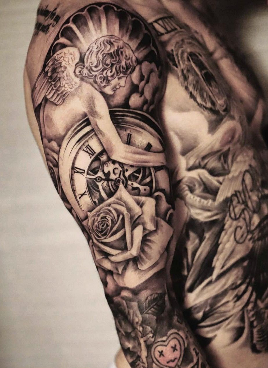 20 Girl Tattoos On Chest 20 Girl Tattoos On Chest 20 Famous Movie Tattoos And What They Actually Mean In 2020 Tattoo Work Half Sleeve Tattoos Designs Star Tattoos