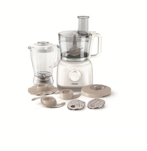 Philips HR7628/00 2 en 1 Robot Daily Blanc et Beige 650 W Bol 22 L - Philips Cucina Küchenmaschine Philips HR7628/00 2 en 1 Robot Daily Blanc et Beige 650 W Bol 22 L - Philips Cucina Küchenmaschine