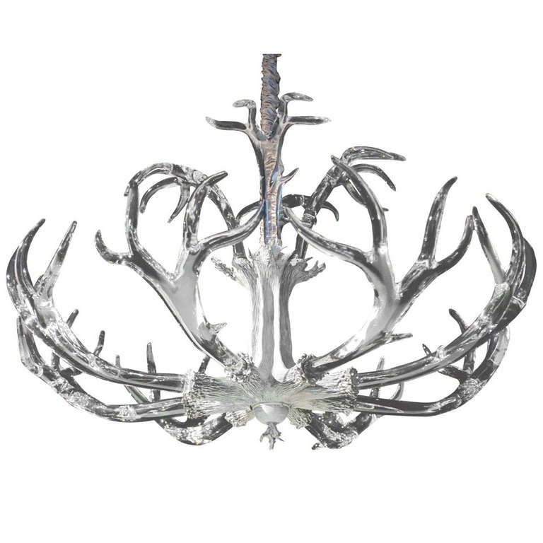 Stunning Huge Crystal Antler Chandelier By Jason Lawson Stunning Huge Crystal Antler Chandelier By Jason Lawson From A Unique Collection Of Antique And Modern Chandeliers Pendants At
