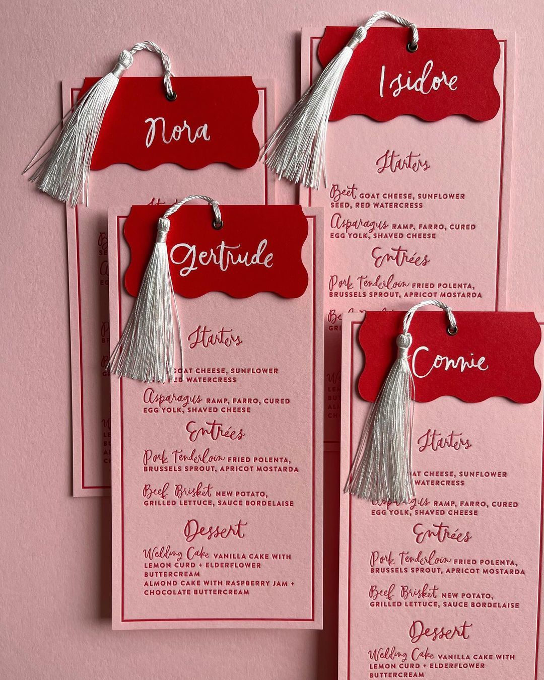 Elegant Wedding Menu Cards With Tassels elegant-wedding-menu-cards-with-tassels