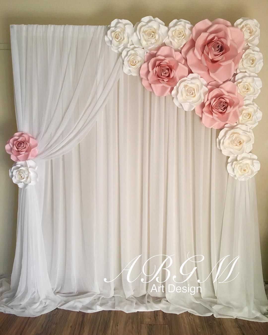 Cortinas | Decoración de flores de papel, Decoración de unas Cortinas de Flores | Visillos, Decoración de unas, Cortina