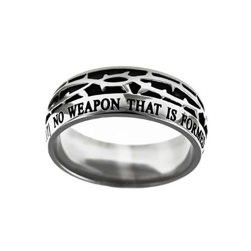Christian Mens Stainless Steel 10mm Abstinence Crown Of Thorns No