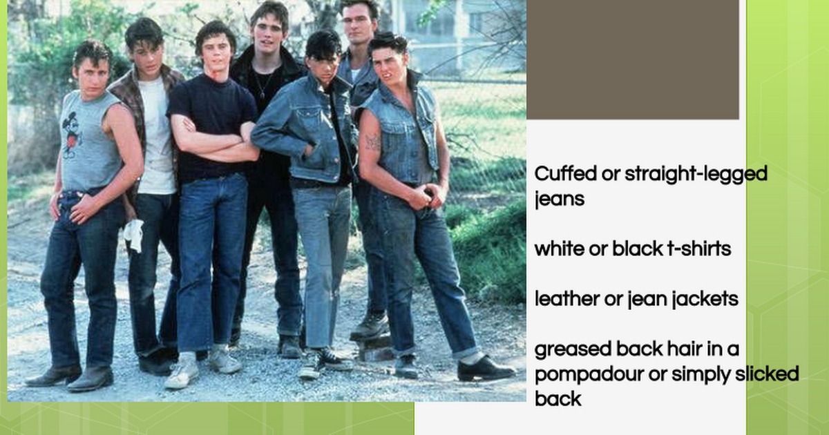 How to dress for Outsiders Day in 2020 Straight leg jeans, Black