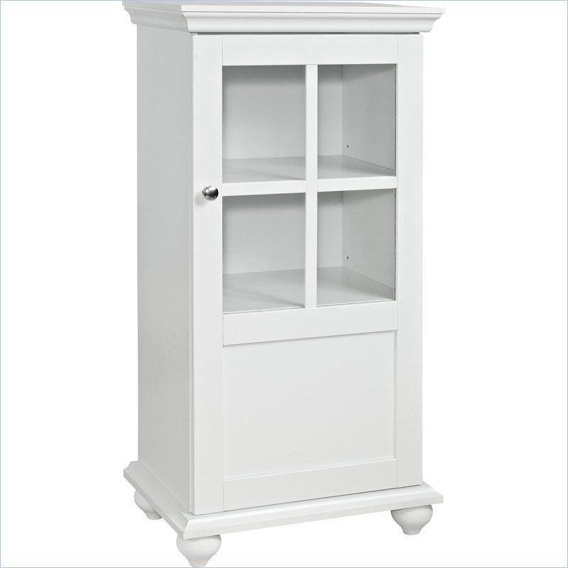 Altra Furniture Reese Park 36 H Storage Cabinet With Glass Door In Altra Furniture Reese Park 36 H Storage Cabinet With Glass Door In White 5342096