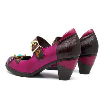 flower pattern pumps