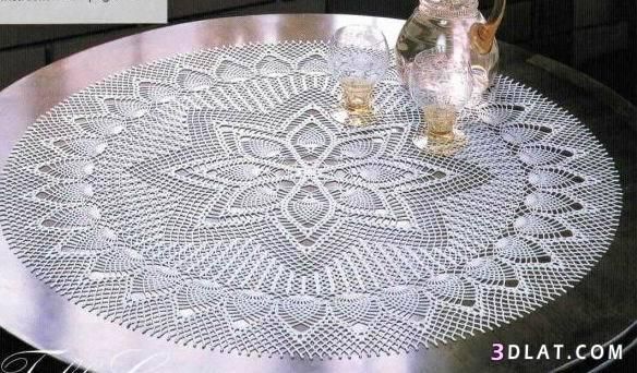 مفارش كروشي جديده 2019 تصاميم مفارش كروشيه بالباترون Holiday Decor Christmas Tree Skirt Decor