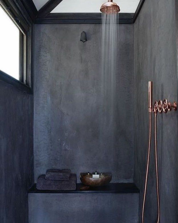 Vintage Retro Red Copper Brass Bathroom Rain Shower Faucet