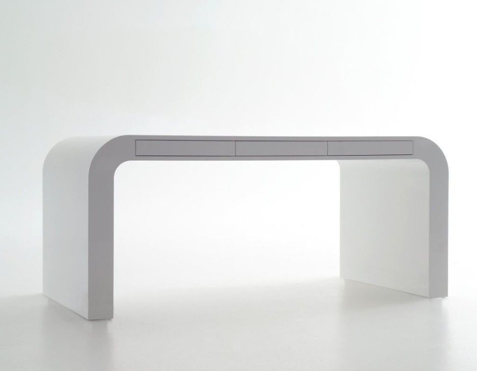 Stylish Minimalist Computer Desk Signalement White