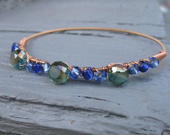Guitar String Bracelet Bangle Blue Guitar String Bracelet With Dark Blue By Deliriousbluejewelry