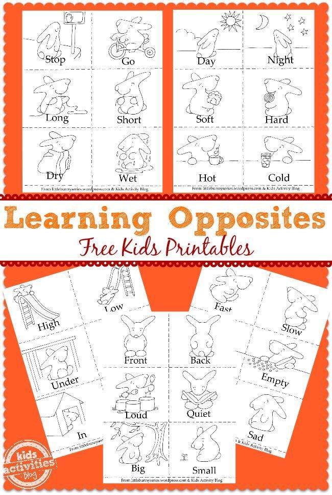 learning opposites free preschool printable opposites preschool free
