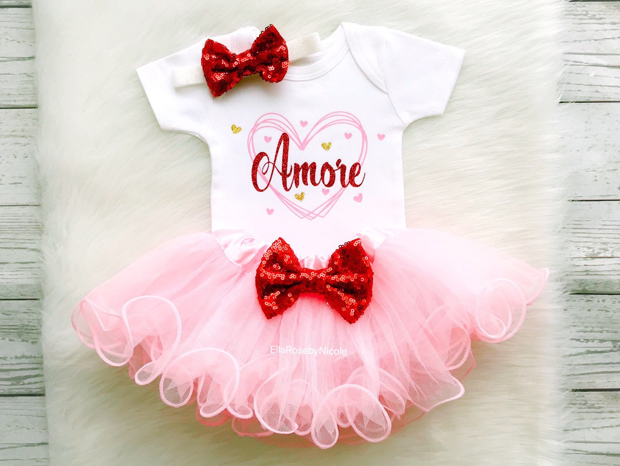 Valentines day baby outfit Ava XOXO girls valentine party outfit first valentines tutu set baby girl valentines outfit red and white tutu