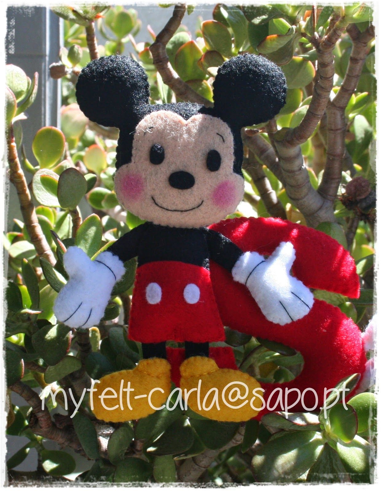 Mickey Em Feltro Mickey Em Feltro