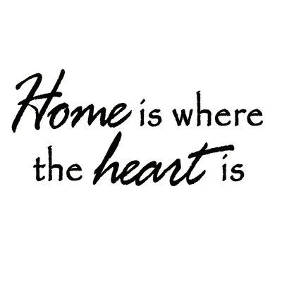 Winston Porter Daggett Home is Where the Heart is Wall Decal | Wayfair