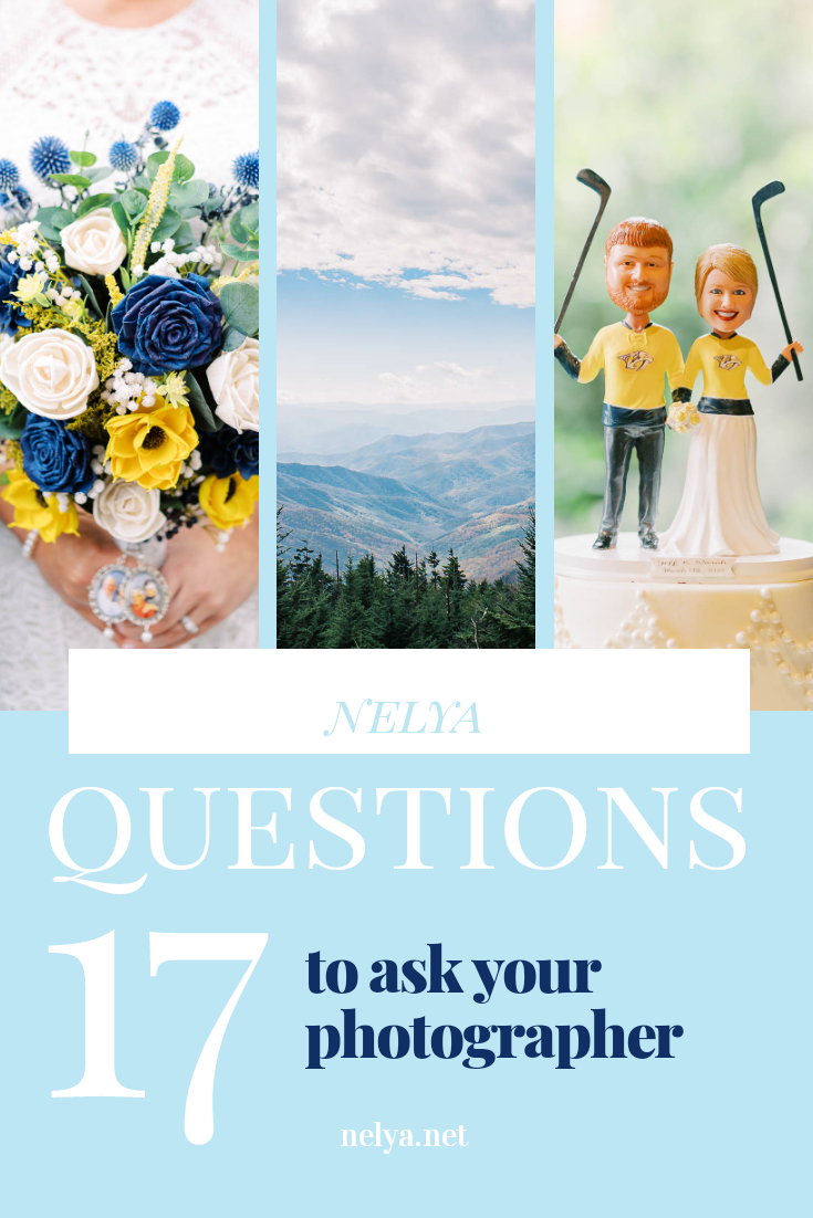 17 Questions to ask your wedding photographer before you sign the