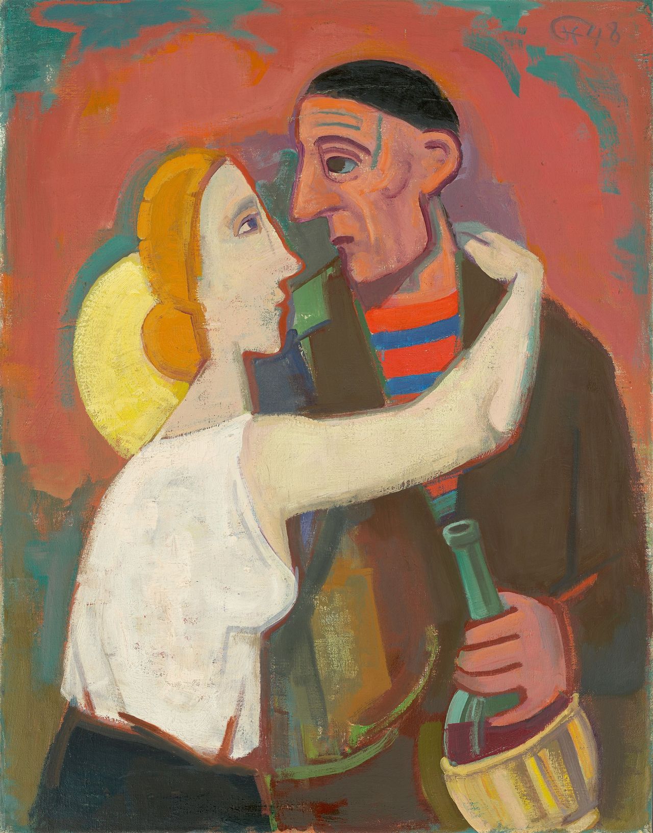 Karl Hofer German 1878 1955 Man And Woman Mann Und Frau 1948 Art Inspiration True Art German Expressionism