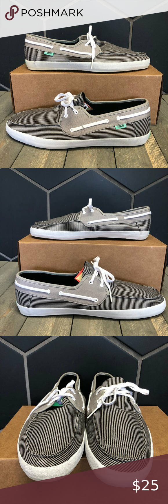 grey vans with black stripe