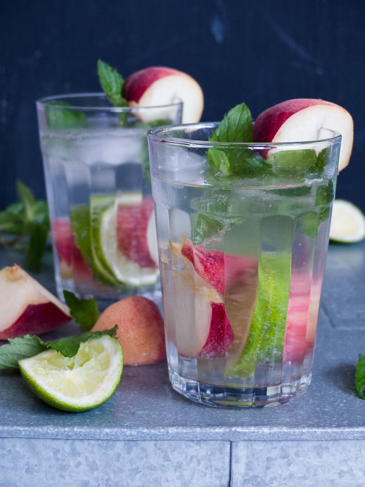 bergpfirsich mojito alkoholfrei mojito beverage and food so ein kuhles erfrischungsgetrank ist im sommer besser als ach eigentlich als