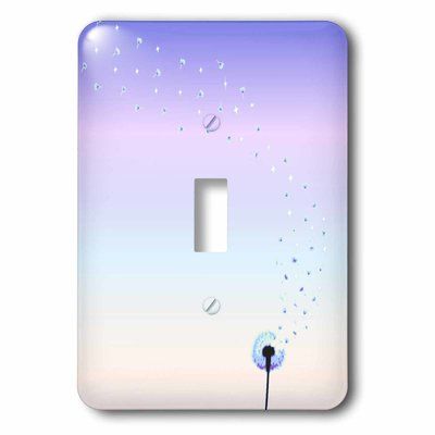 3drose Girly Dandelion 1 Gang Toggle Light Switch Wall Plate Wayfair In 2020 Light Switch Covers Diy Light Switch Art Light Switch