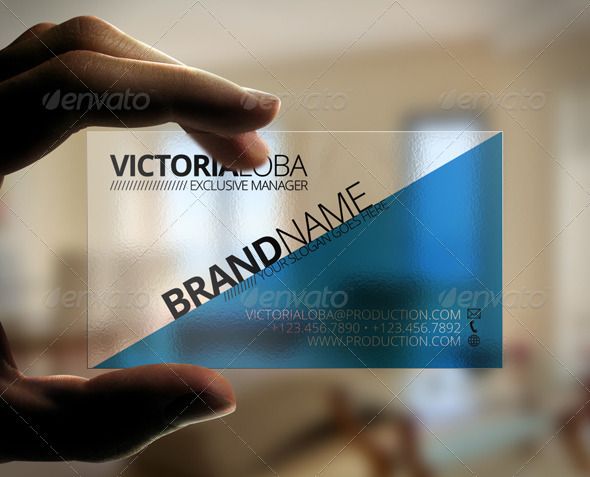 transparent business card
