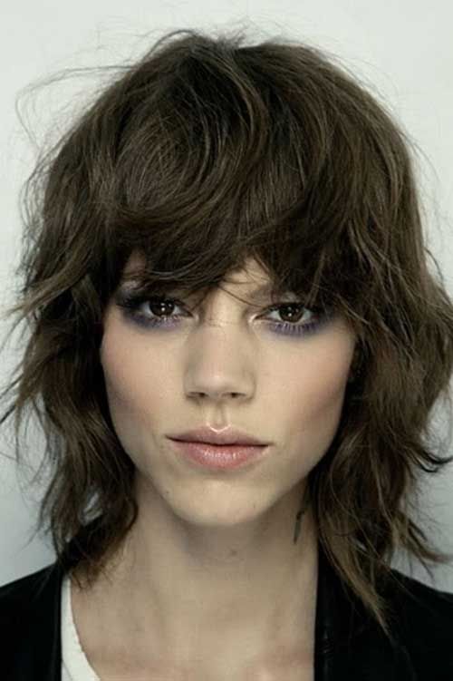 layered bob with bangs for thick hair haircuts pinterest