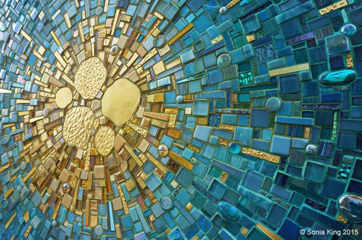VisionShift mosaic by Sonia King Mosaic Artist in the Dallas Arts District More Mosaic Tile Art, Mosaic Stained, Mosaic Artwork, Mosaic Diy, Mosaic Crafts, Mosaic Glass, Stained Glass, Mosaic Mirrors, Crystals