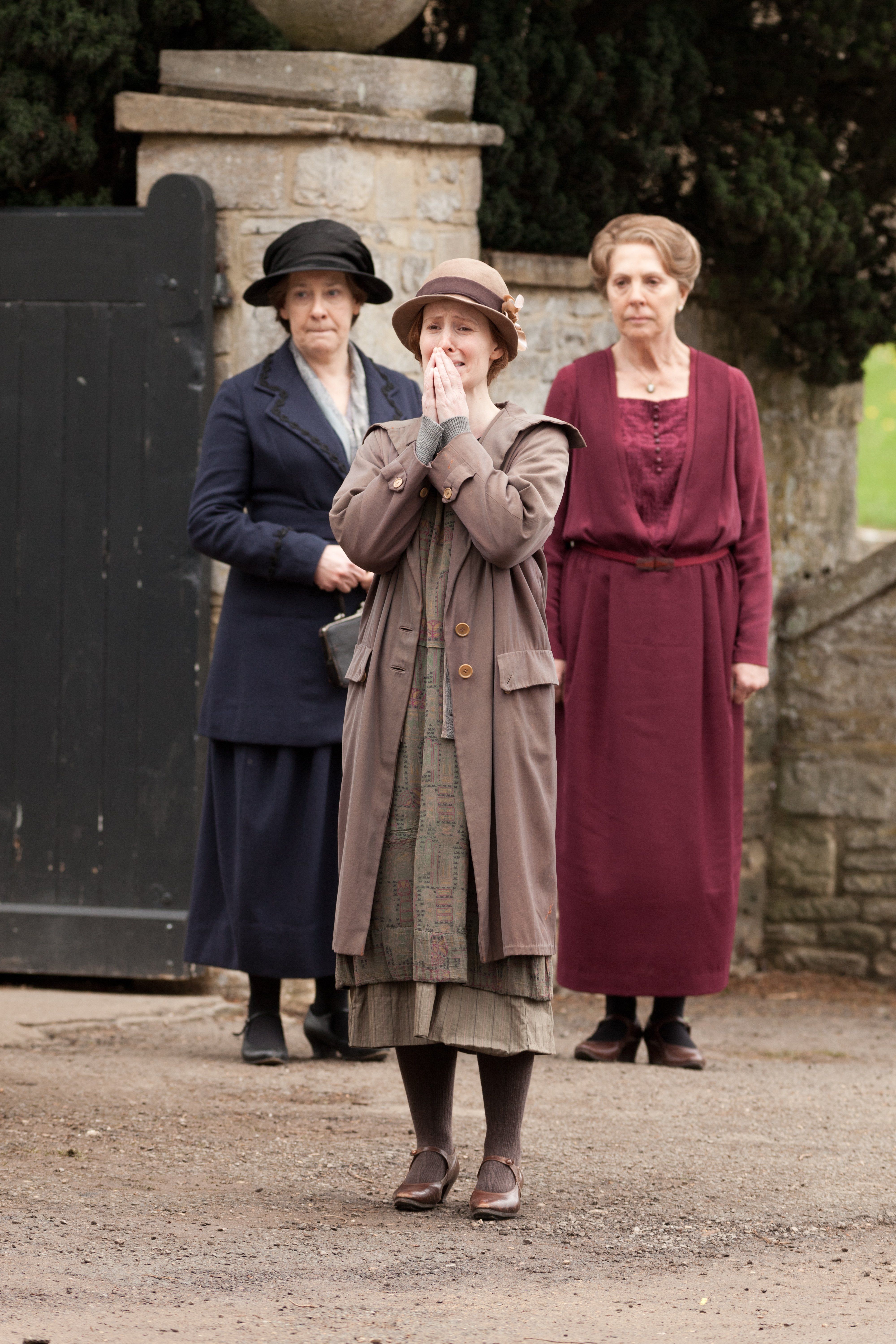 Downton Abbey - Isobel Crawley and Mrs. Hughes with Ethel Parks ...