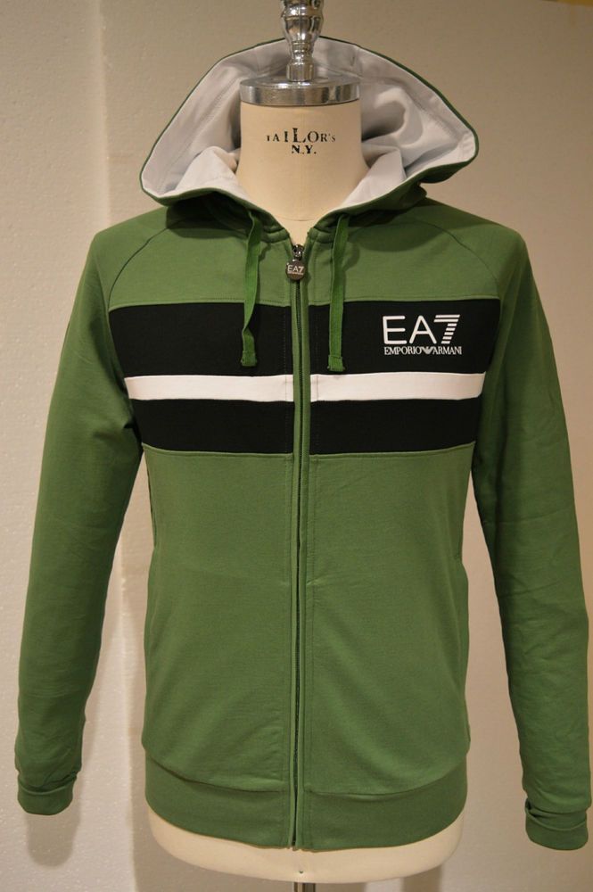 FELPA CON CAPPUCCIO UOMO EA7 EMPORIO ARMANI | Ropa de hombre, Chaqueta hombre, Sudaderas