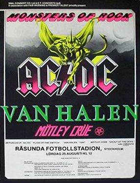 Bildresultat för monsters of rock råsunda